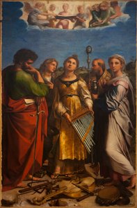 Santa Cecilia in estasi con Paolo da Raffaello Sanzio Raphael
